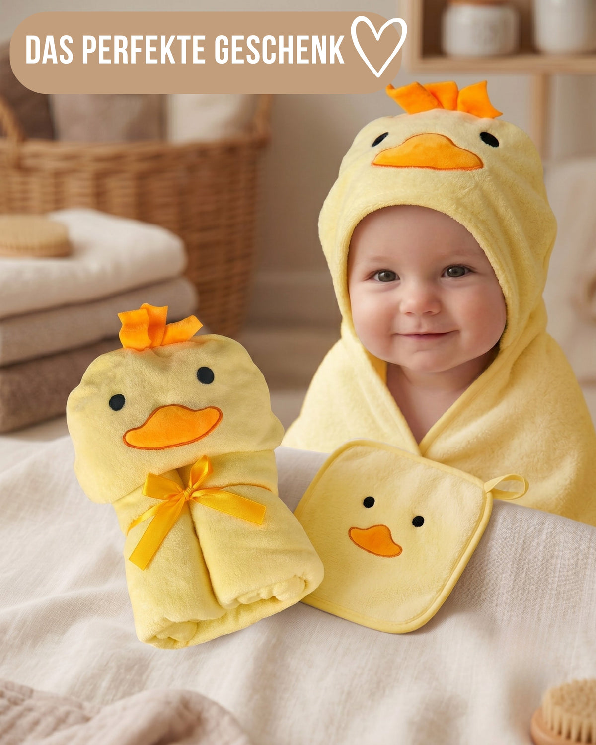 Baby Kapuzenhandtuch Küken