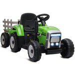 Tracteur électrique avec remorque amovible, pour enfants de 3 à 6 ans avec télécommande MP3 musique affichage lumières