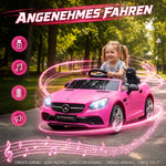 Voiture électrique enfants licence Mercedes SLC 300 12V V. Max. 5 Km/h effets sonores lumineux télécommande rose