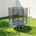 Trampoline d'extérieur avec filet de sécurité Ø180 cm pour enfants et adultes